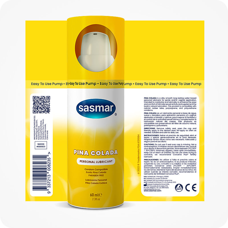 Sasmar 菠蘿可樂達口味個人潤滑液