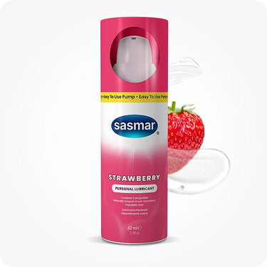 Sasmar Strawberry Flavor Personal Lubricant - Conceive Plus Asia